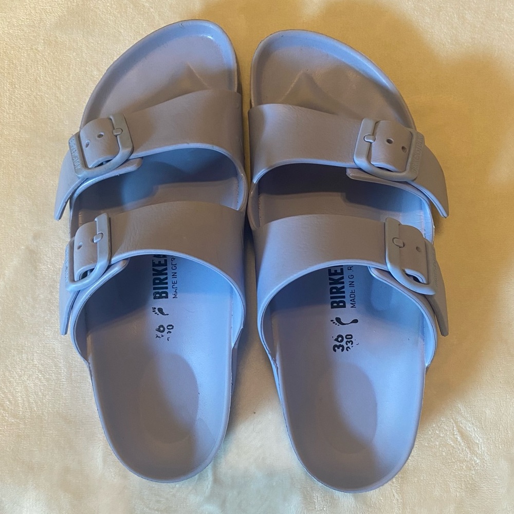 Birkenstock Arizona EVA Sandals in Light Blue